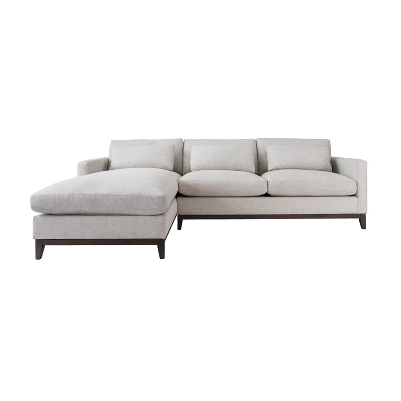 2. Stylish and comfortable Oxford Left Sectional Sofa - Travertine Cream