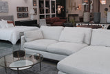 10. Oxford Left Sectional Sofa - Travertine Cream with adjustable backrests