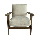 4. "Performance White Yale Arm Chair featuring a medium-sized image highlighting its modern appeal"