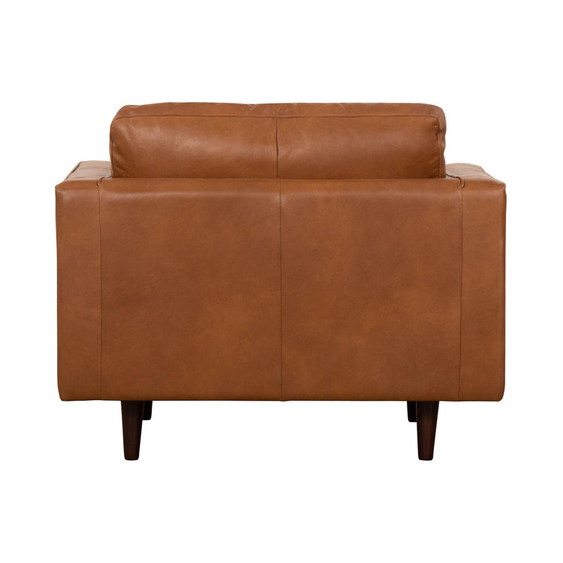 4. "Georgia Club Chair - Oxford Spice with a sturdy frame and plush cushioning"