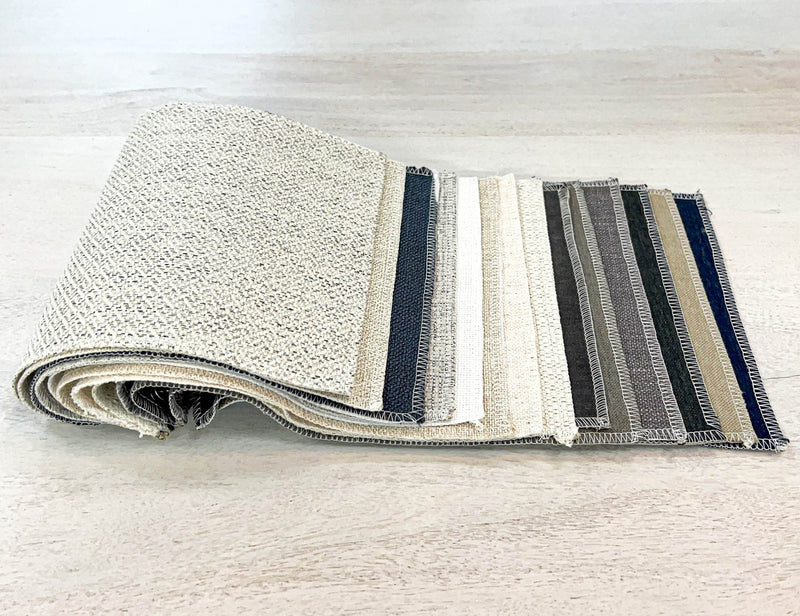 7. "Harmony Sofa - Woven Tweed Neutral with plush cushions for ultimate relaxation"