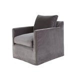 1. "Heston Club Chair - Grey in modern living room"