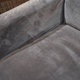 8. "Sophisticated Heston Club Chair - Grey for office or home"