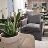 10. "Comfortable seating with Heston Club Chair - Grey"