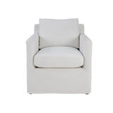 2. "White Linen Heston Club Chair - a stylish addition to any living space"