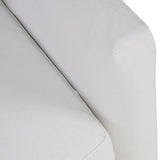 6. "Versatile Heston Club Chair - White Linen upholstery complements any decor"