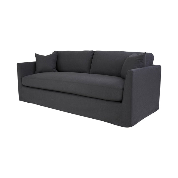 1. Heston Sofa - Black Fabric with sleek design and comfortable seating
