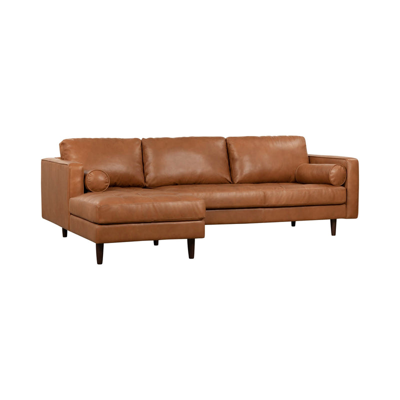 1. "Georgia Left Sectional Sofa - Oxford Spice in warm and inviting Oxford Spice fabric"