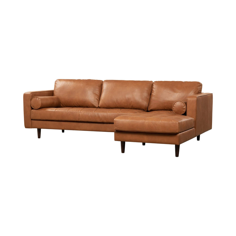 1. "Georgia Right Sectional Sofa - Oxford Spice in warm and inviting Oxford Spice fabric"