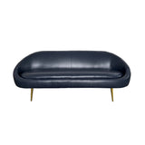 2. "Comfortable Meridian Sofa with plush cushions and sturdy wooden frame"