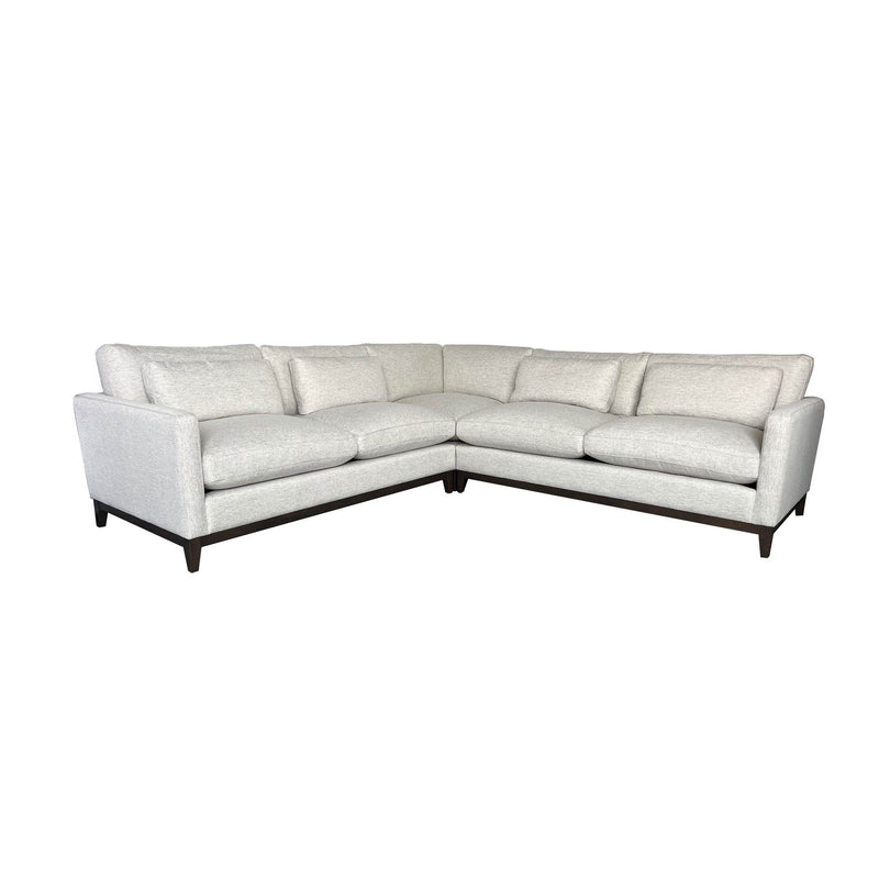 1. "Oxford L-Shaped Sectional - Travertine Cream with plush cushions and stylish design"