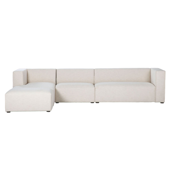 2. Left Modular Sectional with Ottoman - Stylish and comfortable furniture set