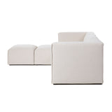 3. Premium Sectional Sofa with Ottoman - Elegant and functional living room centerpiece