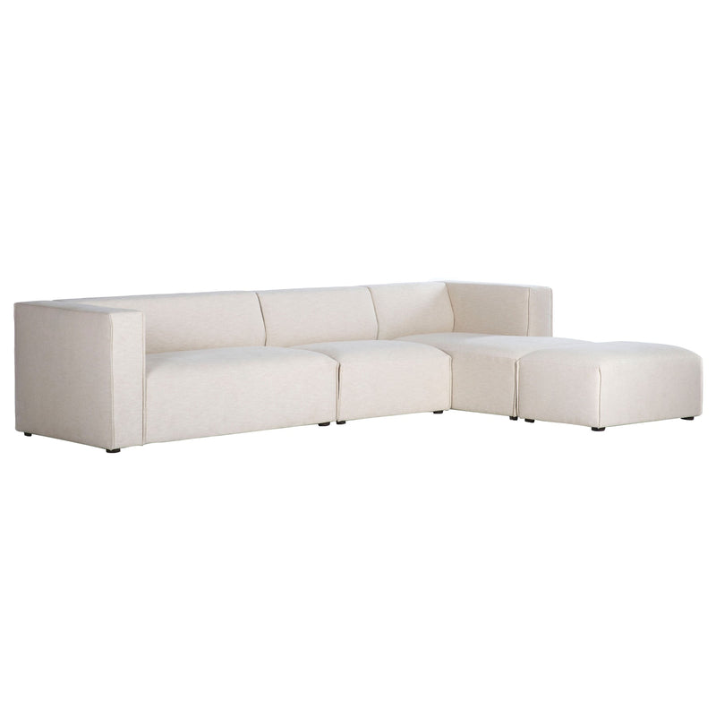 1. Premium Right Modular Sectional W/ Ottoman - Luxurious and versatile seating option for your living room