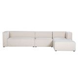 3. Stylish Right Modular Sectional W/ Ottoman - Enhance your home decor with this modern and sleek furniture piece