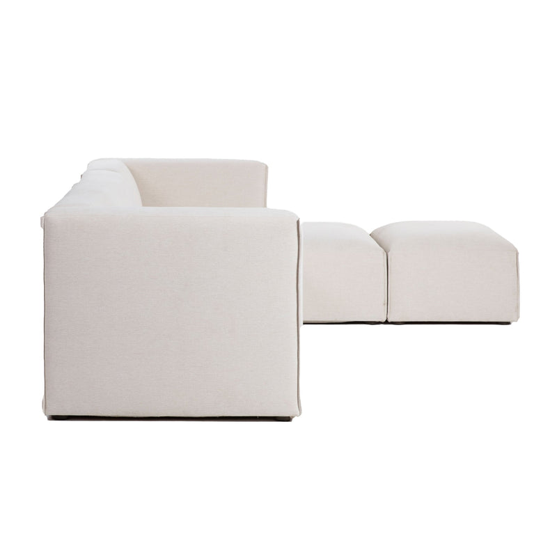 4. Premium Quality Right Modular Sectional W/ Ottoman - Crafted with durable materials for long-lasting use