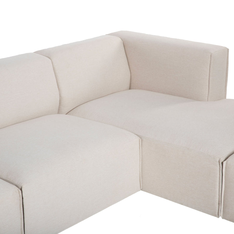 5. Spacious Right Modular Sectional W/ Ottoman - Plenty of seating space for family and friends to gather