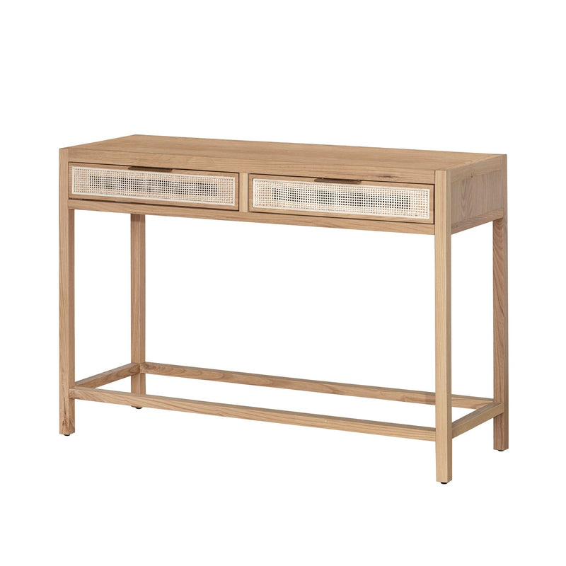 1. "Rattan Console Table - Natural, perfect for adding a touch of rustic charm to your home decor"