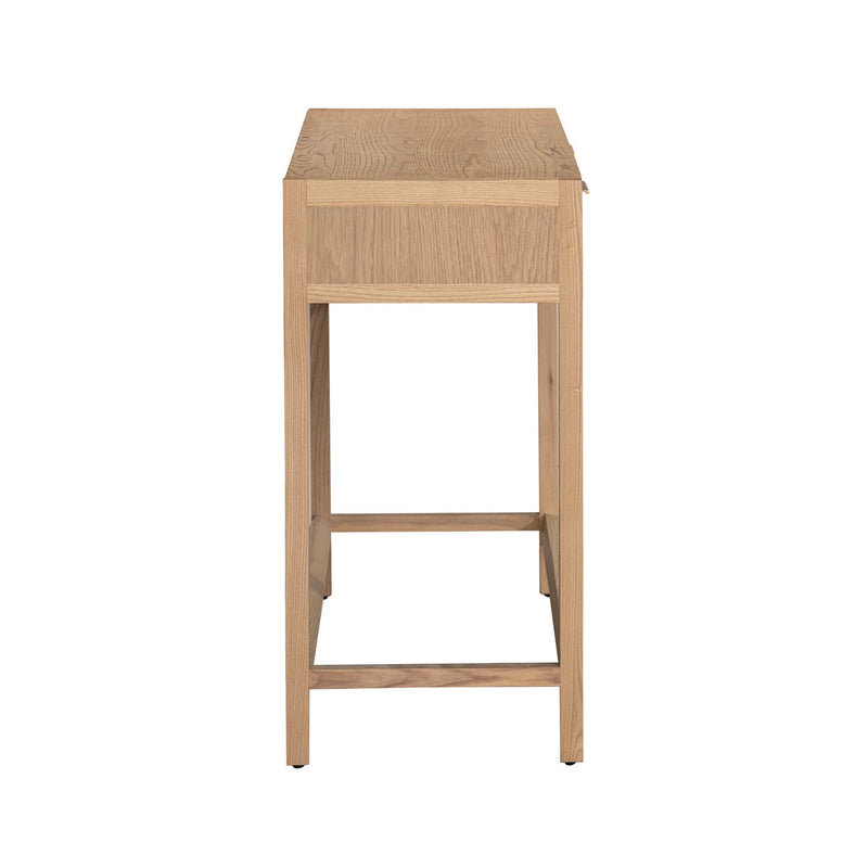 4. "Handcrafted Rattan Console Table - Natural, showcasing intricate weaving and attention to detail"