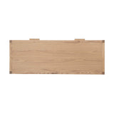 5. "Durable Rattan Console Table - Natural, designed to withstand everyday use while maintaining its beauty"