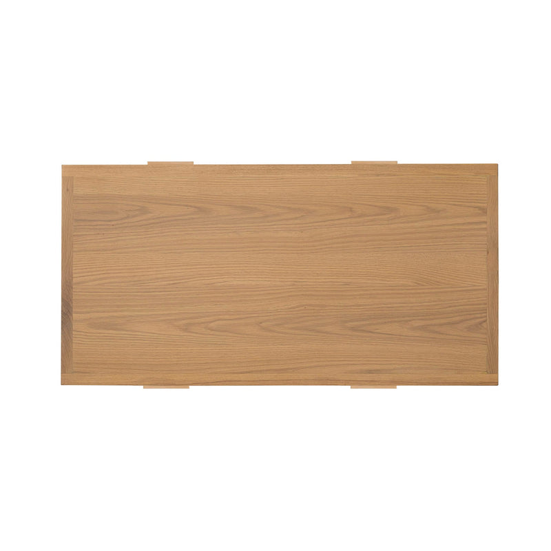 5. "Handcrafted rattan coffee table with a natural look and feel"
