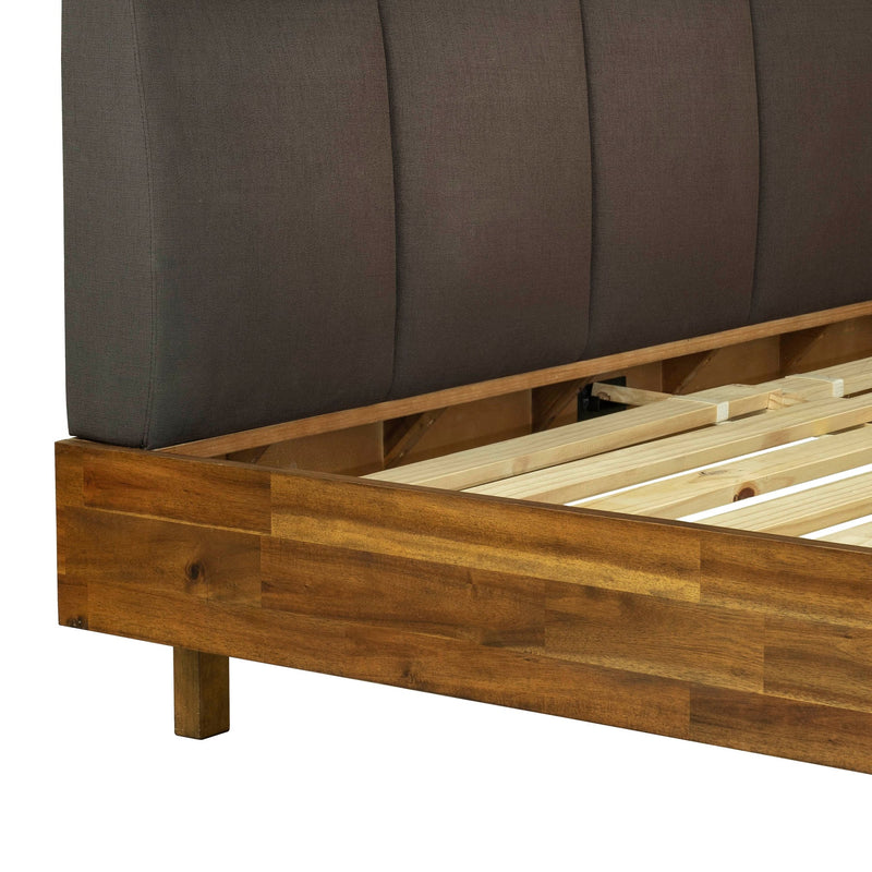 3. "Remix King Bed featuring premium upholstery and adjustable base"