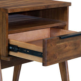 5. "Versatile Remix Nightstand with ample surface area for displaying decor"