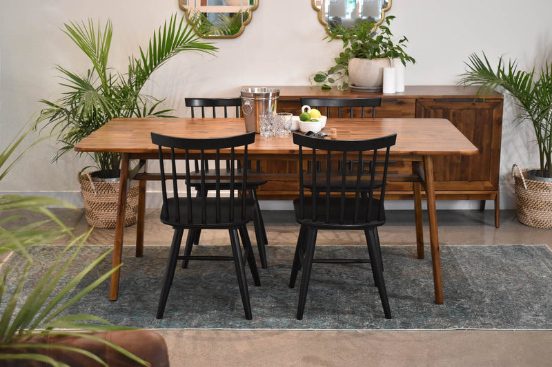 7. "Medium-sized Remix Dining Table - Comfortably seats up to 6 people"