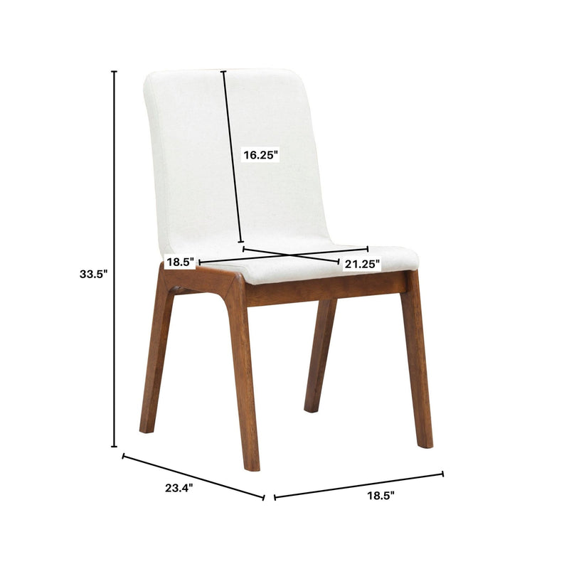 10. "Image of Remix Dining Chair - Cream illustrating its neutral tone that complements any decor style"
