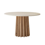 1. "Sculpture Dining Table with elegant design and sturdy construction"