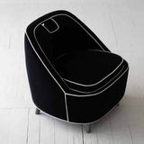 5. "Ebony Club Chair - Black, a versatile piece for both home and office"