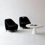 9. "Black Ebony Club Chair, designed for both style and functionality"
