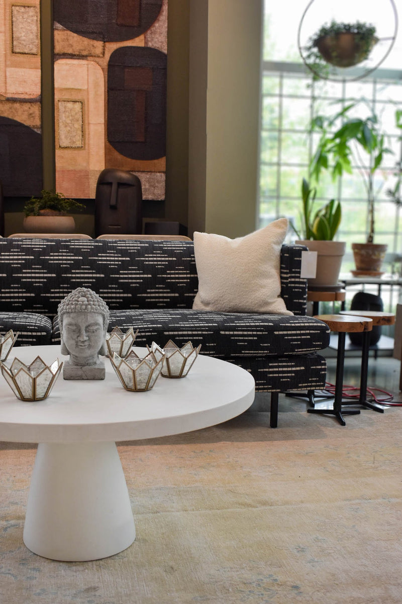 12. "Unique Sculpture Coffee Table for Conversation Starter in Any Room"