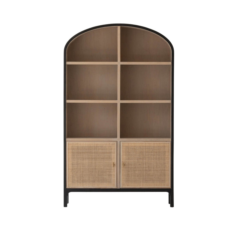 2. "Elegant Pietro Tall Cabinet with adjustable shelves and stylish design"
