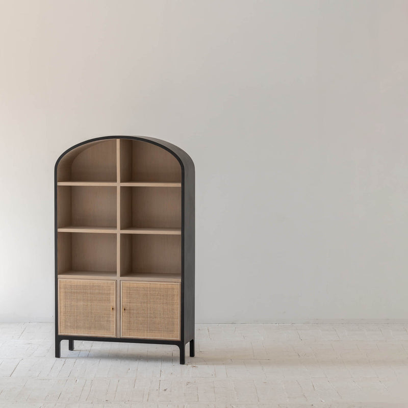 4. "Functional Pietro Tall Cabinet with multiple compartments and drawers"