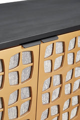 4. "Functional Alessio Sideboard with adjustable shelves and drawers"