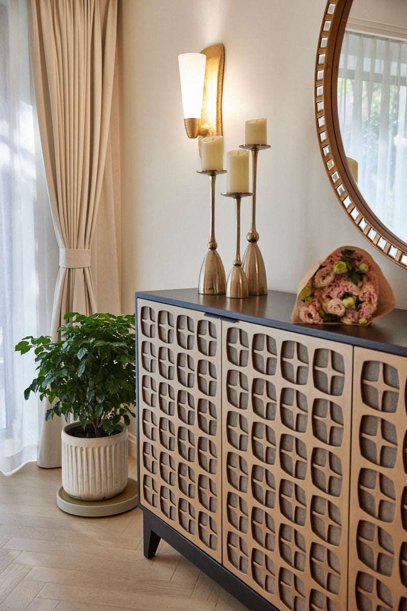 11. "Create a focal point in your room with the Alessio Sideboard"