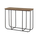 1. "Preston Console - Elegant wooden console table with storage drawers"