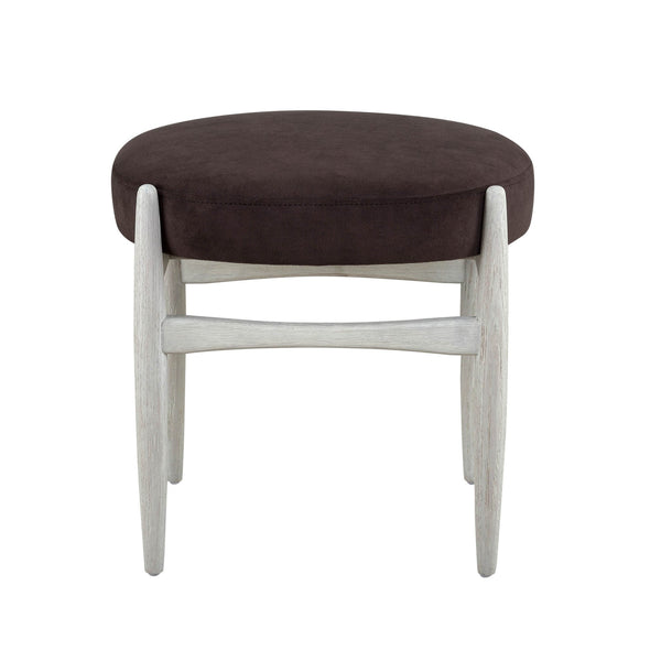 2. "Comfortable Poppy Round Stool - Perfect for Any Room"