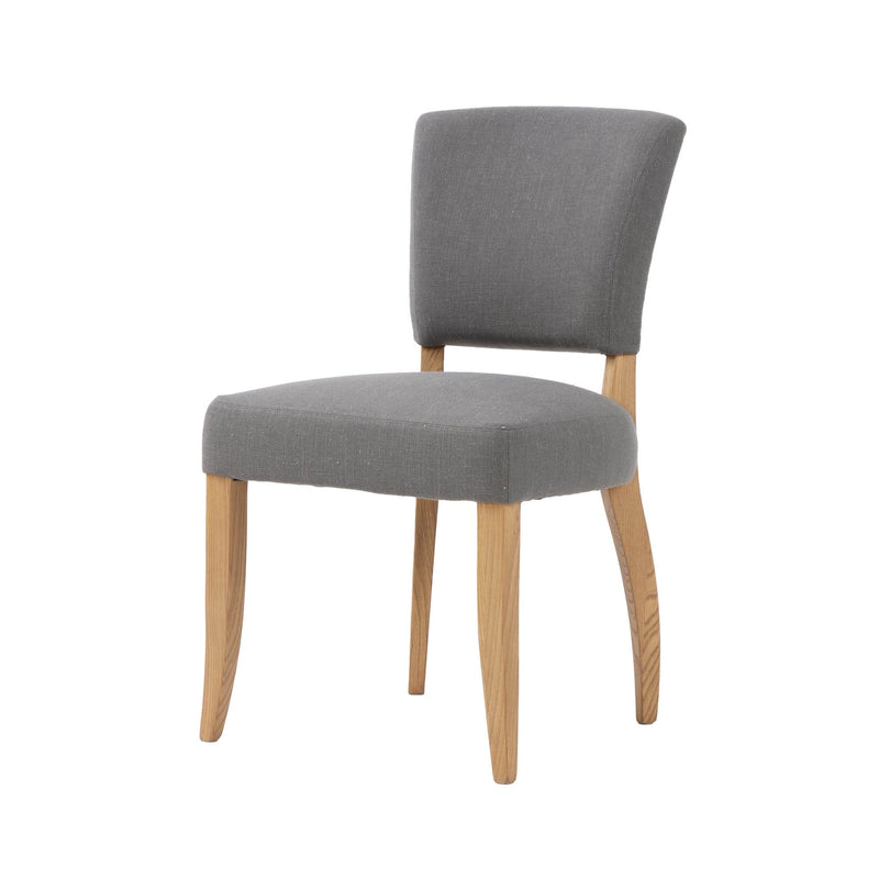 1. "Luther Dining Chair - Stormy Grey/Natural Legs: Sleek and stylish seating option for your dining room"