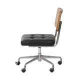 3. "Stylish Cane Back Office Chair with Ergonomic Design for Optimal Support"