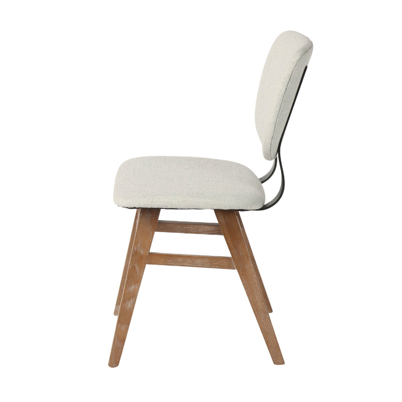 4. "Tweed Haze Fraser Dining Chair - durable and long-lasting with a modern touch"