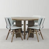 7. "Fraser Dining Chair - Tweed Haze with medium-sized dimensions, ideal for smaller spaces"