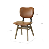 7. "Fraser Dining Chair in Tan Brown: Ergonomically designed for maximum comfort during meals"