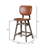 6. "Functional Fraser Counter Stool - Tan Brown perfect for both residential and commercial use"