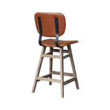 3. "Versatile Fraser Counter Stool - Tan Brown with adjustable height and swivel feature"