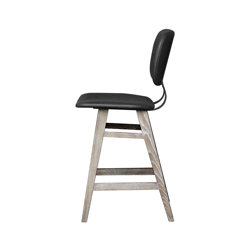 3. "Medium-sized Fraser Counter Stool - Antique Black for kitchen or bar area"