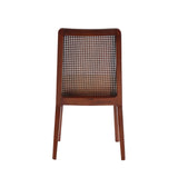 5. "Cane dining chair with beige/brown frame - timeless design for modern interiors"