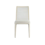 2. "Beige/white wash frame cane dining chair - perfect for modern interiors"