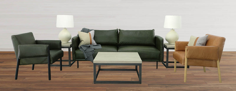 7. "Moss Green Forest Club Chair: Create a cozy and inviting atmosphere in your home with this medium-sized chair"